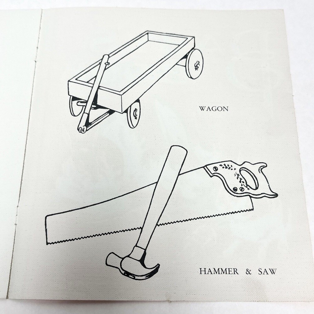 Baby’s Book 1935 Linen Childrens book Akron. O. Made in USA - Picture 6 of 6